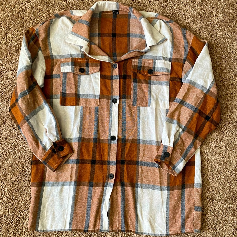 Plaid Button-Up Flannel